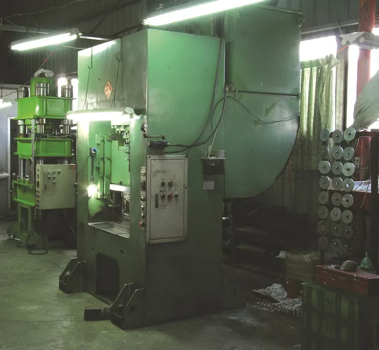 Stamping press on the Transtime Tools production floor in Taichung
