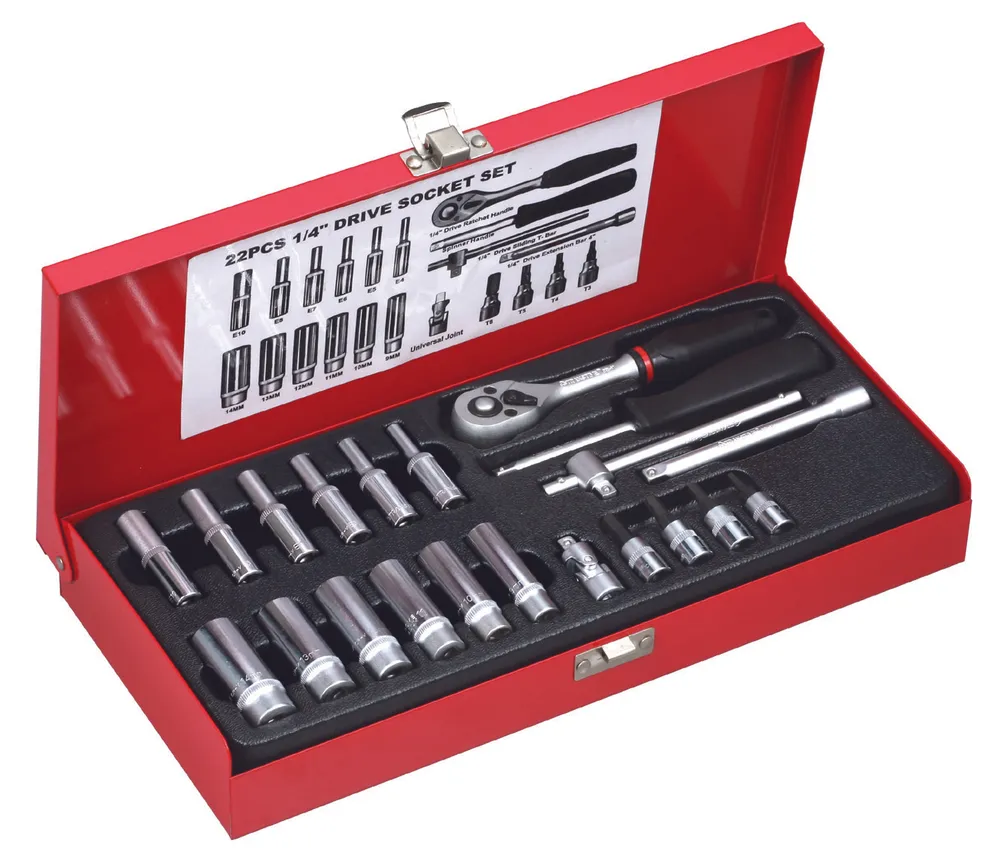 1/4" DRIVE HAND SOCKET SETS